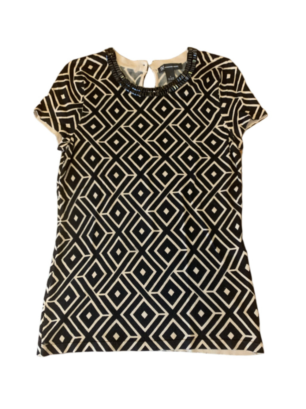 INC International Concepts Top Small Black and Tan